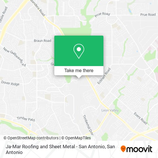 Ja-Mar Roofing and Sheet Metal - San Antonio map