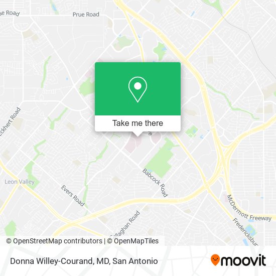Donna Willey-Courand, MD map