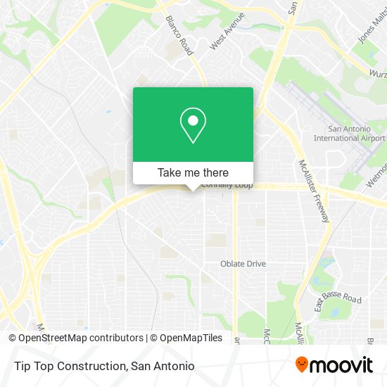 Tip Top Construction map