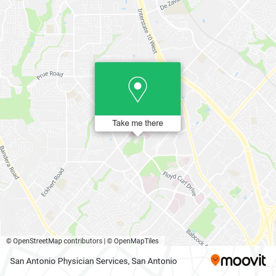 Mapa de San Antonio Physician Services