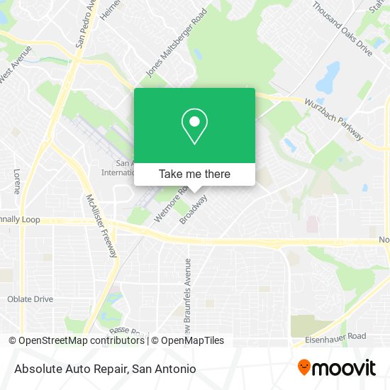Mapa de Absolute Auto Repair