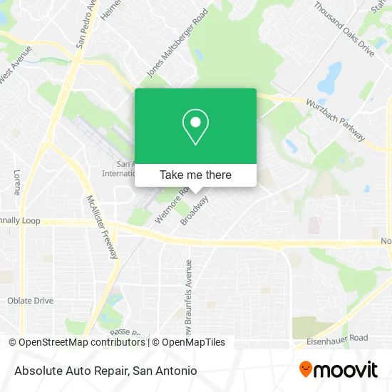 Absolute Auto Repair map