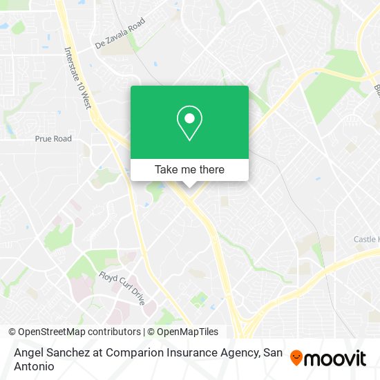 Angel Sanchez at Comparion Insurance Agency map