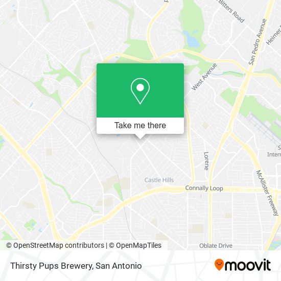 Thirsty Pups Brewery map