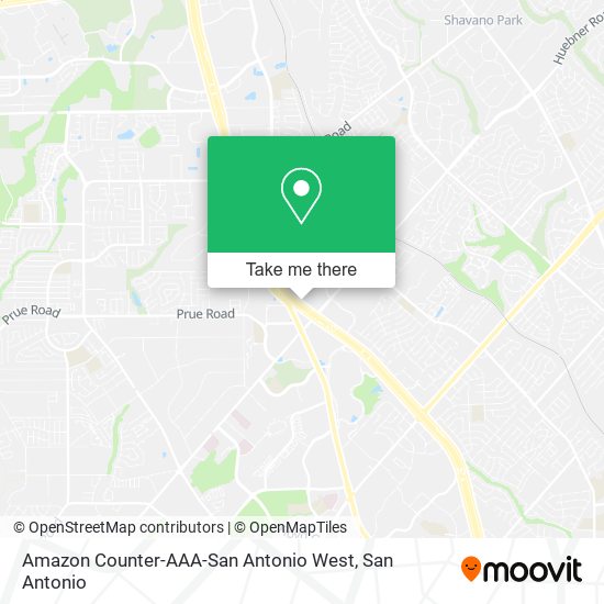 Amazon Counter-AAA-San Antonio West map