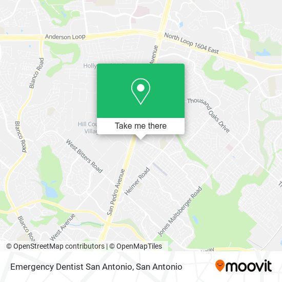 Emergency Dentist San Antonio map