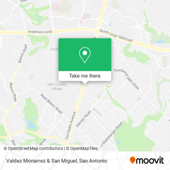 Valdez Monarrez & San Miguel map