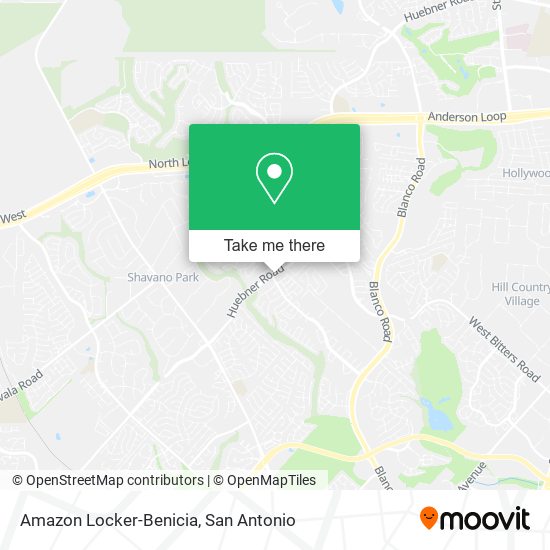Mapa de Amazon Locker-Benicia