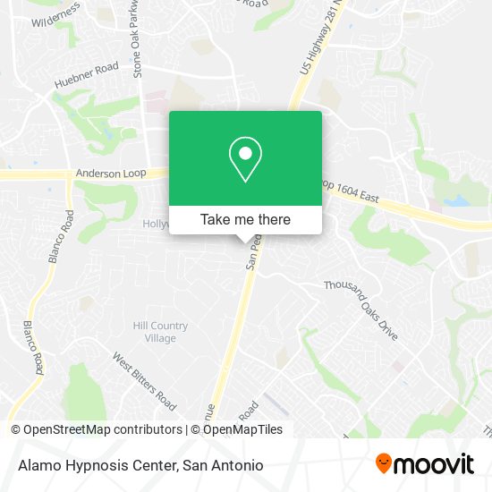 Alamo Hypnosis Center map