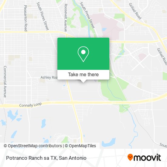 Potranco Ranch sa TX map