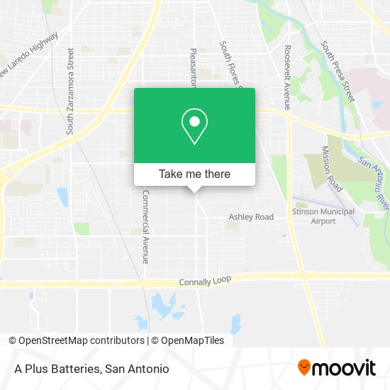 A Plus Batteries map