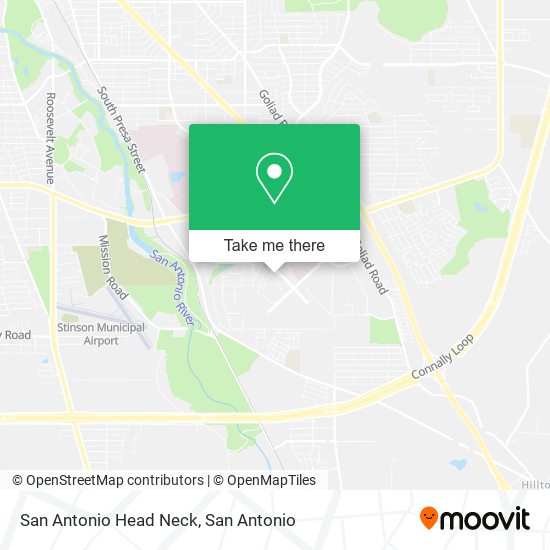 San Antonio Head Neck map
