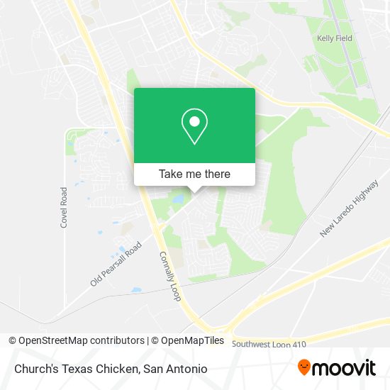 Mapa de Church's Texas Chicken