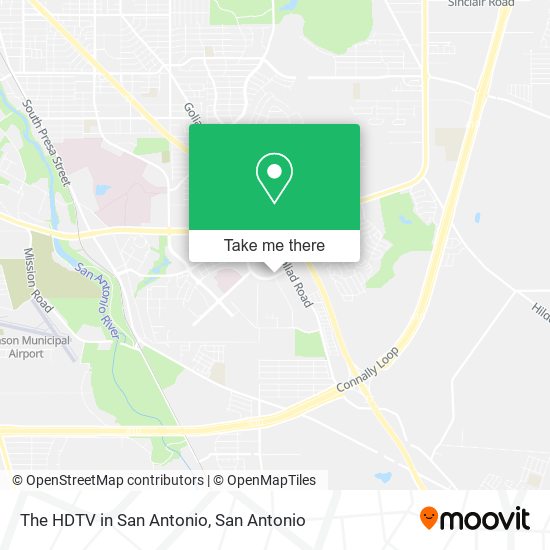 The HDTV in San Antonio map