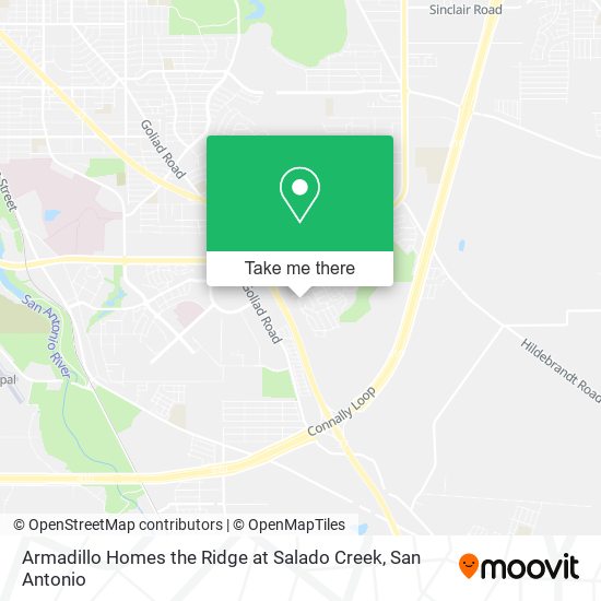 Mapa de Armadillo Homes the Ridge at Salado Creek