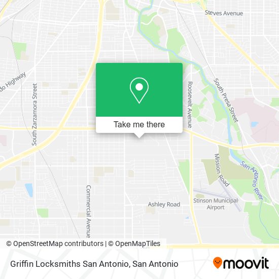 Griffin Locksmiths San Antonio map