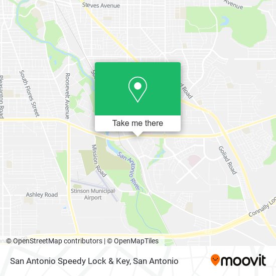 Mapa de San Antonio Speedy Lock & Key