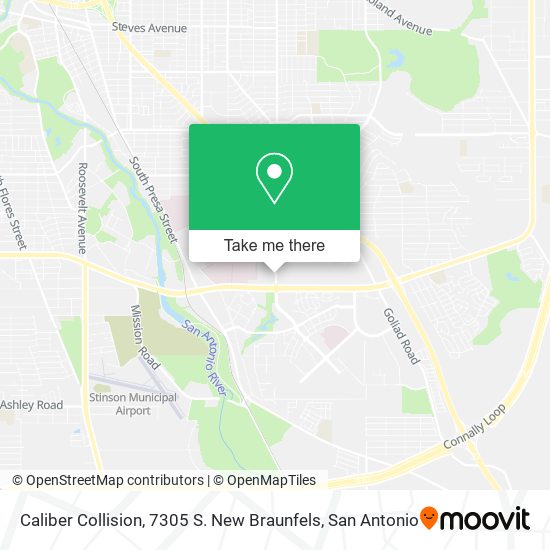 Mapa de Caliber Collision, 7305 S. New Braunfels