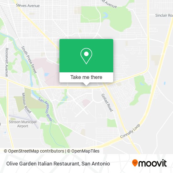 Mapa de Olive Garden Italian Restaurant