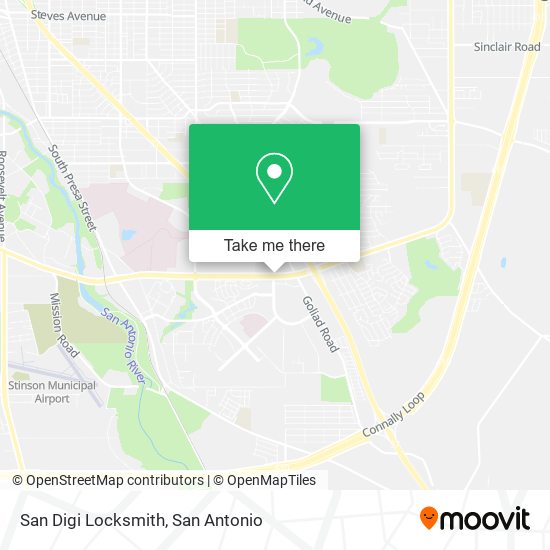 San Digi Locksmith map