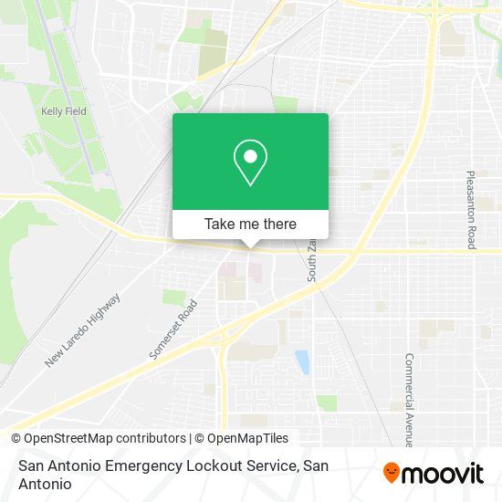 Mapa de San Antonio Emergency Lockout Service
