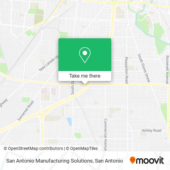 San Antonio Manufacturing Solutions map