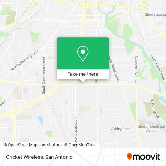 Mapa de Cricket Wireless