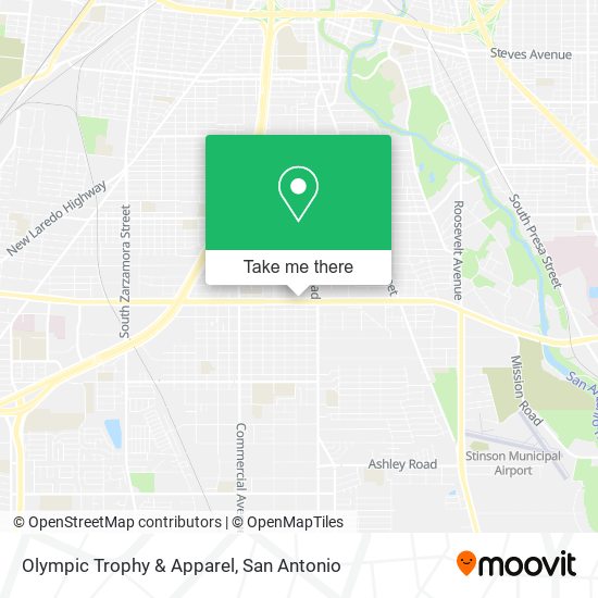 Olympic Trophy & Apparel map