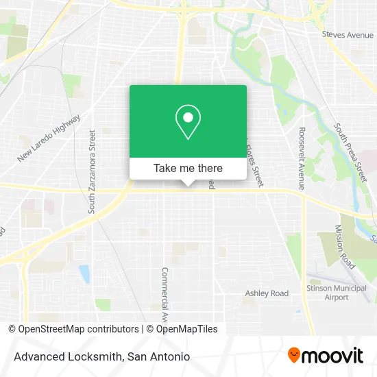Advanced Locksmith map
