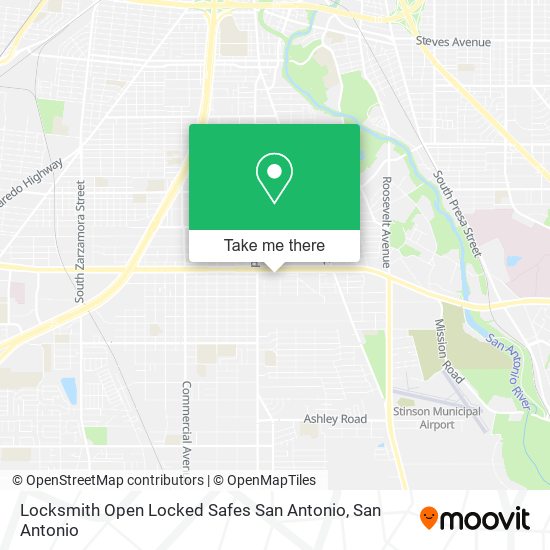 Mapa de Locksmith Open Locked Safes San Antonio