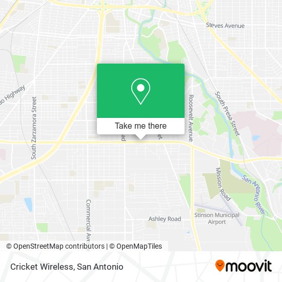 Mapa de Cricket Wireless