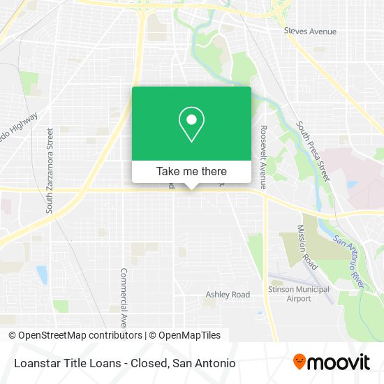 Loanstar Title Loans - Closed map