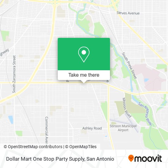 Dollar Mart One Stop Party Supply map