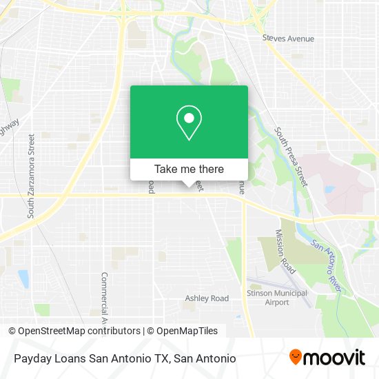 Payday Loans San Antonio TX map