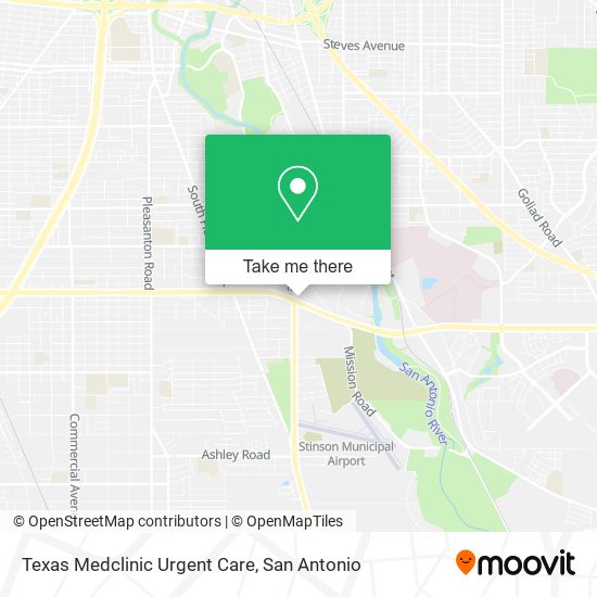 Mapa de Texas Medclinic Urgent Care