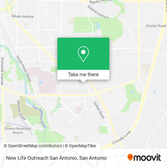 New Life Outreach San Antonio map