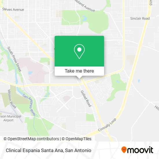 Mapa de Clinical Espania Santa Ana