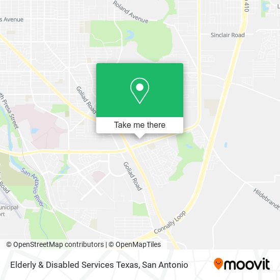 Elderly & Disabled Services Texas map