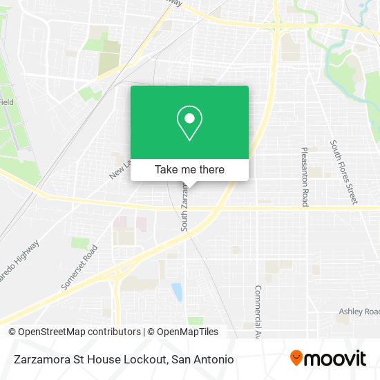 Zarzamora St House Lockout map