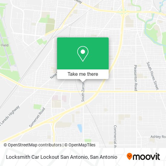 Locksmith Car Lockout San Antonio map