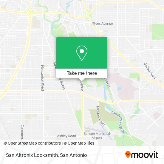 Mapa de San Altronix Locksmith