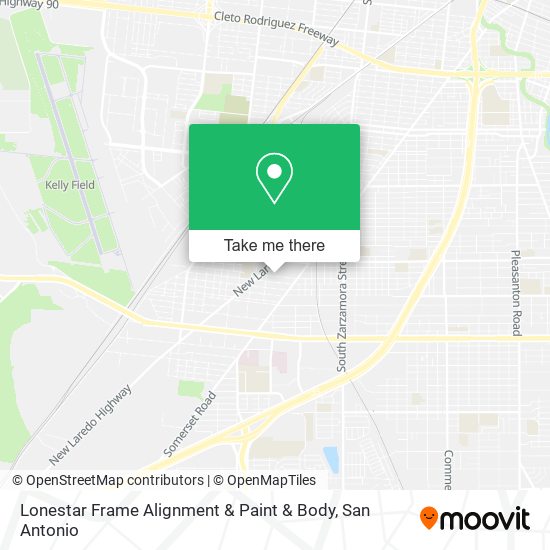 Lonestar Frame Alignment & Paint & Body map