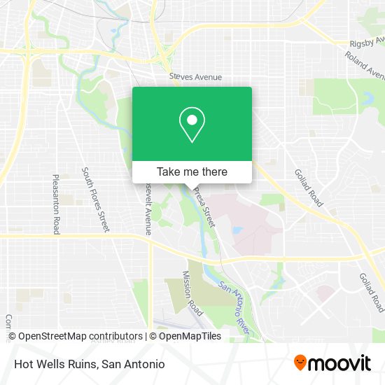 Hot Wells Ruins map