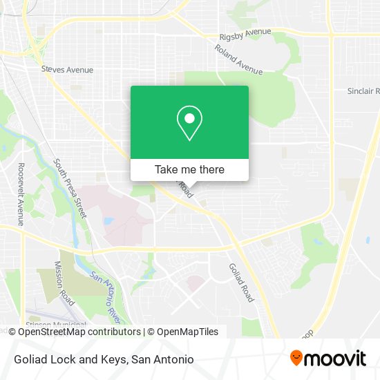 Goliad Lock and Keys map