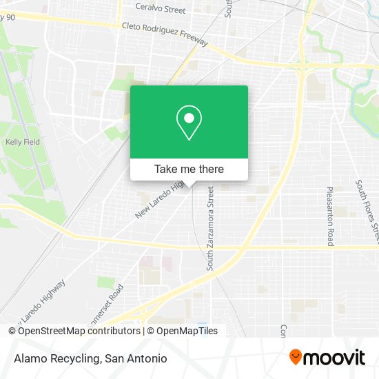 Mapa de Alamo Recycling