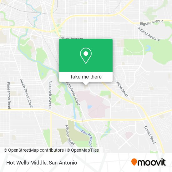 Mapa de Hot Wells Middle