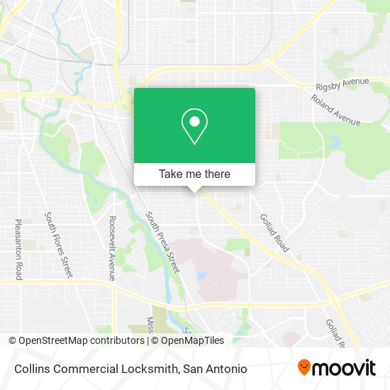 Collins Commercial Locksmith map
