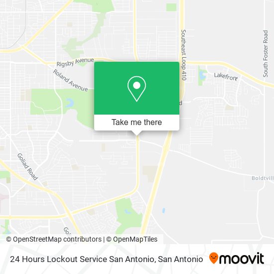 24 Hours Lockout Service San Antonio map