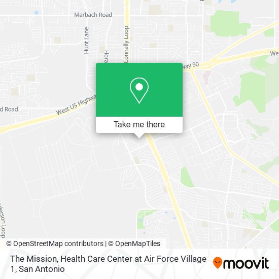 The Mission, Health Care Center at Air Force Village 1 map