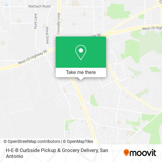 Mapa de H-E-B Curbside Pickup & Grocery Delivery